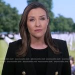 Mary’s black blazer with gold buttons on Good Morning America