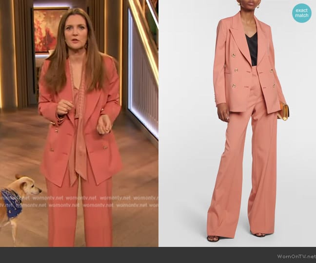 Max Mara Reale wool blazer worn by Drew Barrymore on The Drew Barrymore Show