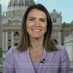Molly’s lilac double breasted blazer on Today