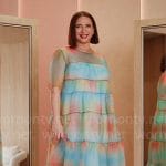 Molly's sheer multi color maxi dress on Loot