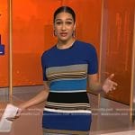 Morgan’s blue striped dress on NBC News Daily