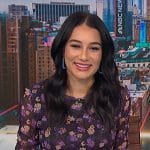 Morgan’s purple floral dress on NBC News Daily