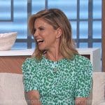 Natalie’s green leopard print jumpsuit on The Talk