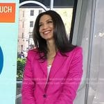 Natalie’s fuchsia pink blazer and pants on Today