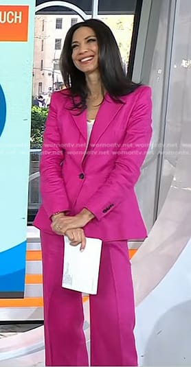 WornOnTV: Natalie’s fuchsia pink blazer and pants on Today | Dr ...