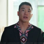 Nicholas’s diamond print shirt on Loot