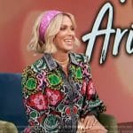 Nicole Ari Parkers' floral print dress on Access Hollywood