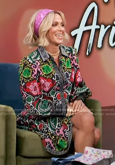 Nicole Ari Parkers’ floral print dress on Access Hollywood