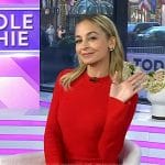 Nicole Richie’s red sweater dress on Today