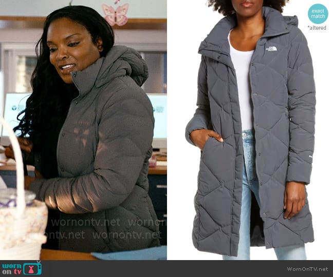 The North Face Miss Metro II Parka worn by Maggie Campbell (Marlyne Barrett) on Chicago Med