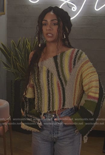 Patience's stirpe knit sweater on All American