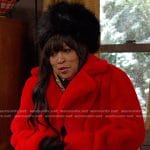 Paulina’s red fur coat on Days of our Lives