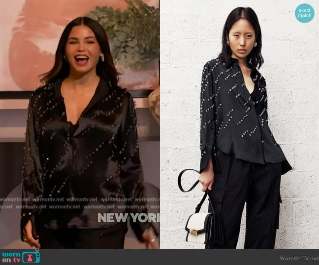 Phillip Lim 3.1 2024 Pre Fall Collection worn by Jenna Dewan on The Drew Barrymore Show