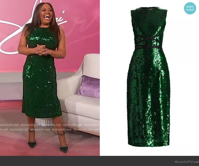 WornOnTV: Sherri’s green sequin dress on Sherri | Sherri Shepherd ...