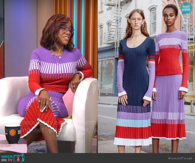 Prabal Gurung Pre Fall 2019 Collection worn by Gayle King on CBS Mornings