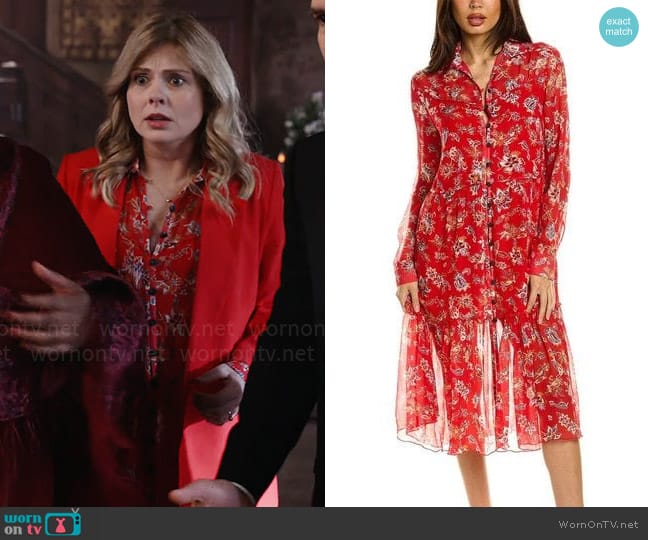 Rag and Bone Libby Dress worn by Sam (Rose McIver) on Ghosts