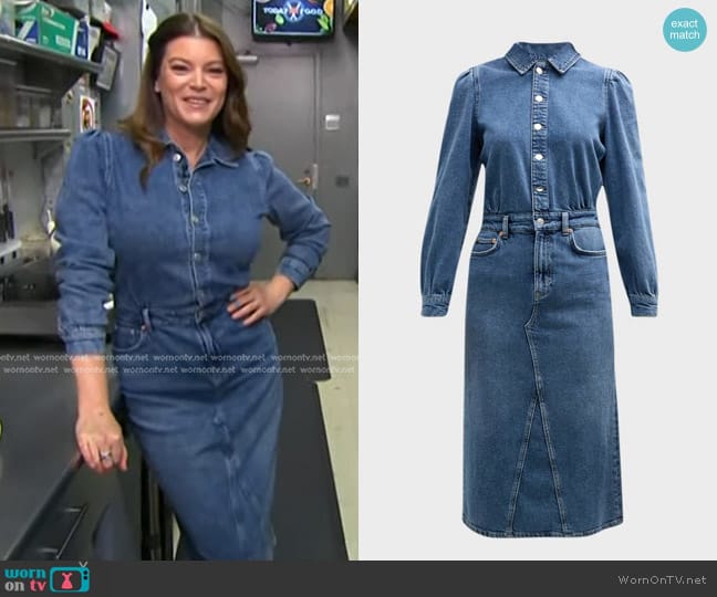 Rails Beverly Denim Shirtdress in West Coast worn by Gail Simmons on Today