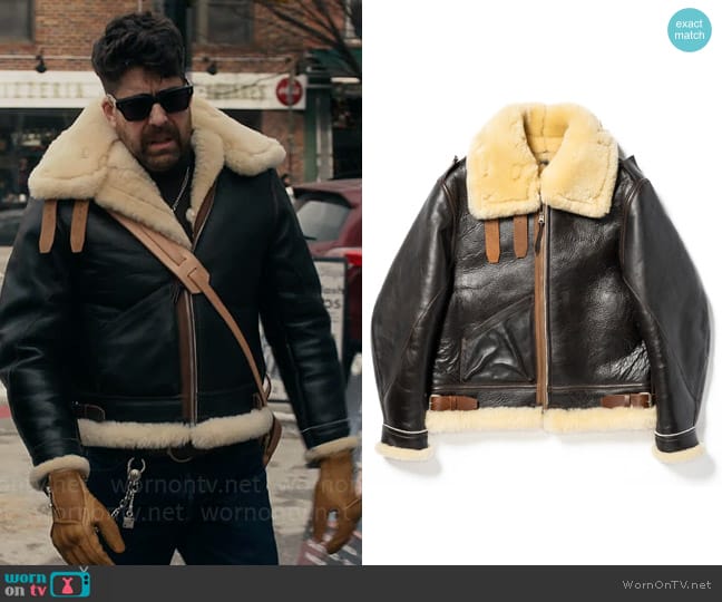 The Real McCoys TYPE B-3 REAL MCCOY MFG. CO. worn by Harry Keshegian (Adam Goldberg) on The Equalizer