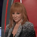 Reba’s black embellished blazer on The Voice