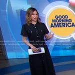 Rebecca's navy utility shirtdress on Good Morning America
