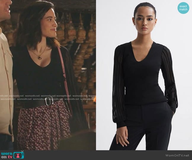 Reiss Brooklyn Top worn by Marisol (Edy Ganem) on 9-1-1