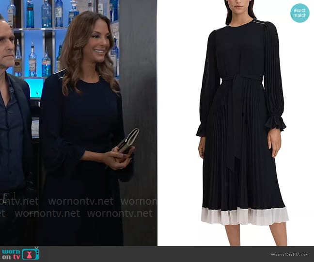 Reiss Priya Dress worn by Natalia (Eva LaRue) on General Hospital