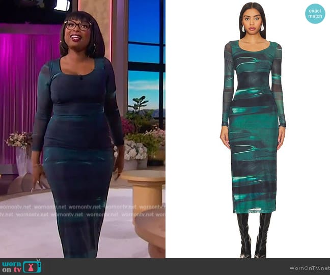 Remi x Revolve Nicole Dress worn by Jennifer Hudson on The Jennifer Hudson Show