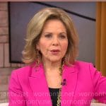 Renée Fleming’s pink blazer on CBS Mornings