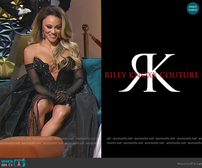 Riley Knoxx Couture Custom Dress worn by Ashley Darby on The Real Housewives of Potomac