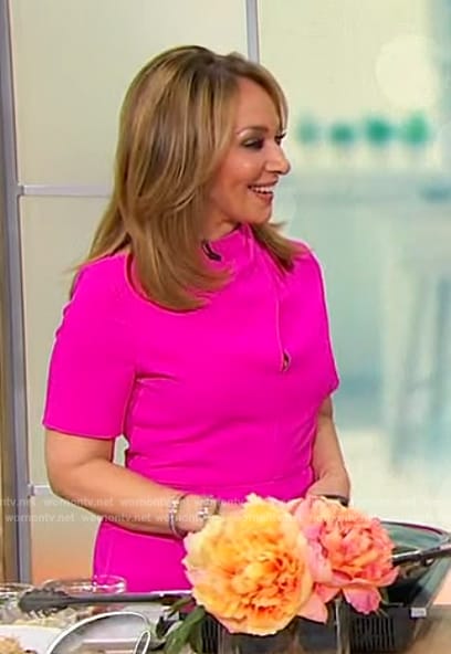 Rosanna Scotto’s pink cross neck jumpsuit  on Sherri