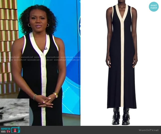 WornOnTV: Amy’s black leather smocked waist dress on Good Morning ...