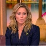 Sara’s denim belted midi dress on The View