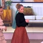 Sara’s brown eyelet skirt on The View