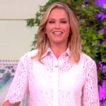 Sara's white lace top on The View
