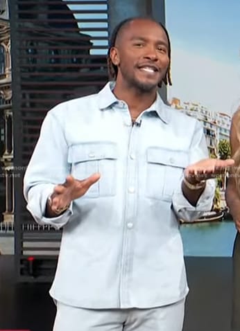 Scott’s denim shirt on Access Hollywood