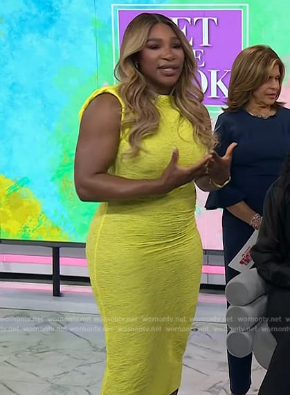 Serena Williams' yellow lace dress on Today