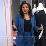 Sheinelle’s denim pant suit on Today