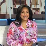 Sheinelle’s pink floral print blouse on Today