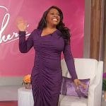 Sherri’s purple ruched dress on Sherri