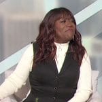 Sheryl's black waistcoat on The Talk