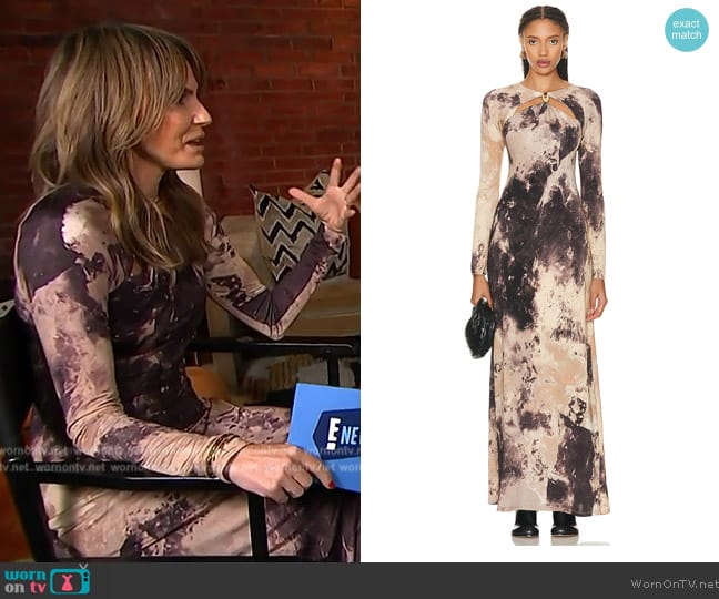 Simkhai Etta Gown worn by Keltie Knight on E! News