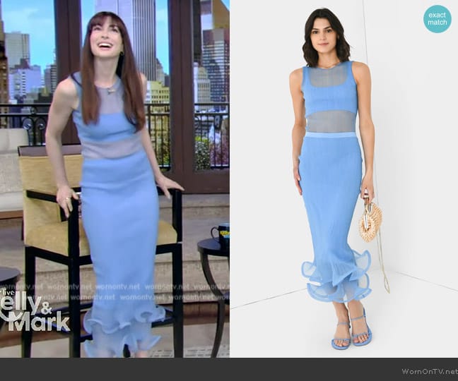 Simkhai Oakley Tank worn by Anne Hathaway on Live with Kelly and Mark