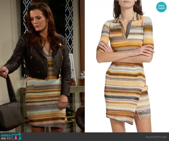 Simkhai Solana Dress in Thorn Space Dye worn by Chelsea Lawson (Melissa Claire Egan) on The Young and the Restless