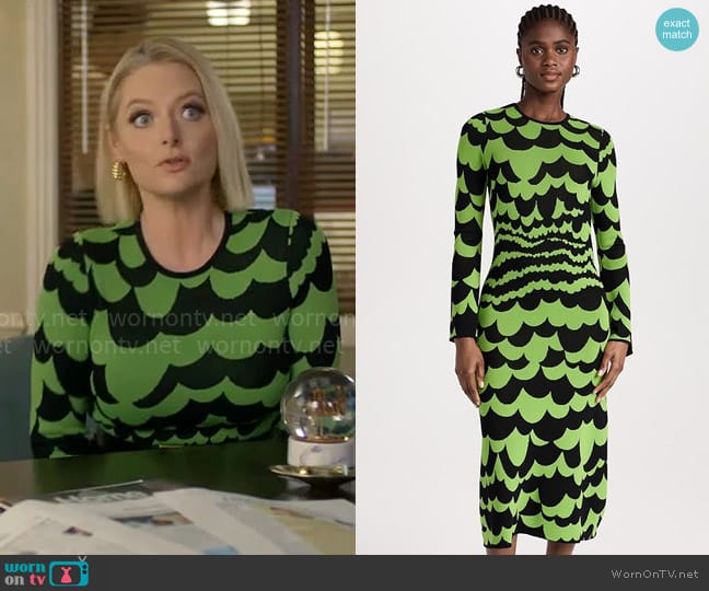 Simon Miller Axon Dress in Happy Sheep worn by Lexi (Lauren Ash) on Not Dead Yet