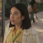 Sophia’s yellow plaid blazer on Grown-ish