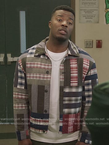 Spencer's mixed plaid jacket on All American