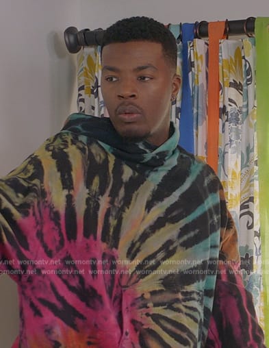 Spencer's tie dye hoodie on All American