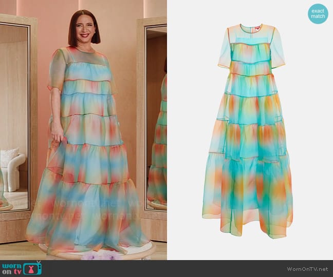 Molly’s sheer multi color maxi dress on Loot