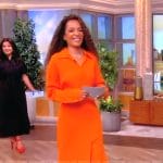 Sunny’s orange shirtdress on The View