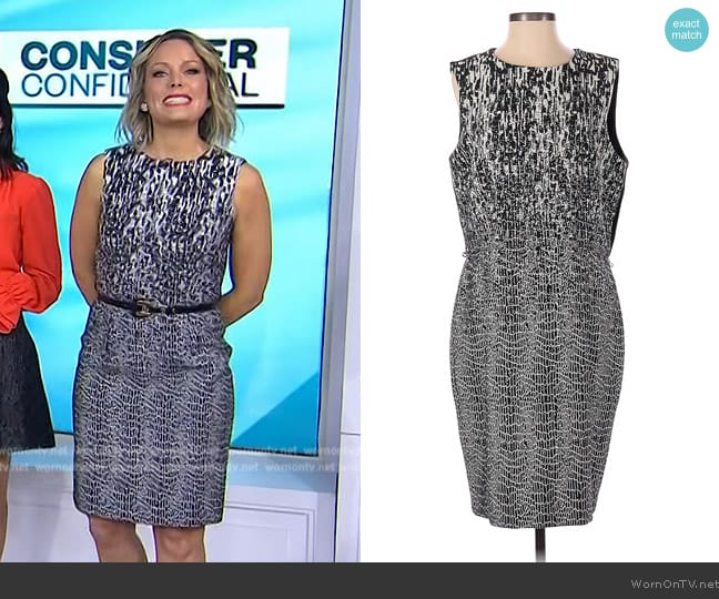 Taylor Black Fit and Flare Dress worn by Dylan Dreyer on Today